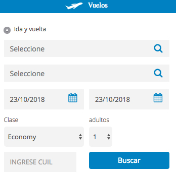 Formulario vuelos Anses y Aerolineas